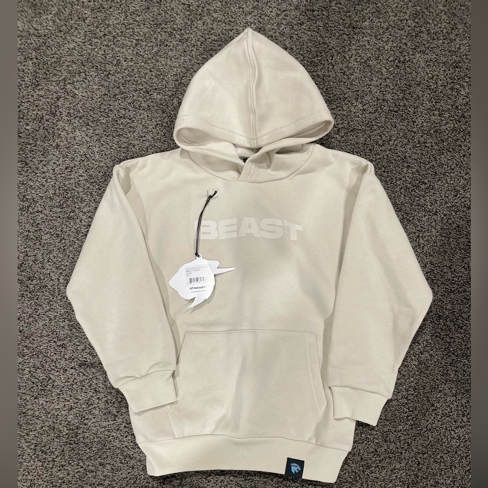 Mr Beast Kids Sand Hoodie size 10 y NWT